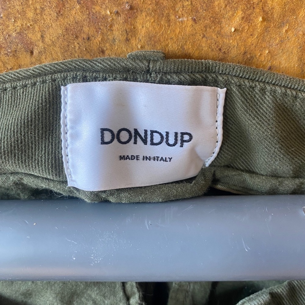 Cropped Army Green by Dondup made in Italy pants